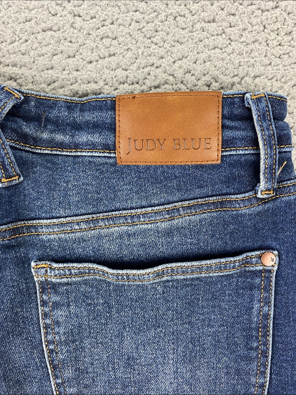 Judy Blue Women High Rise Wide Leg Dark Wash Tummy Control Jeans | Size: 11/30 - Picture 8 of 15